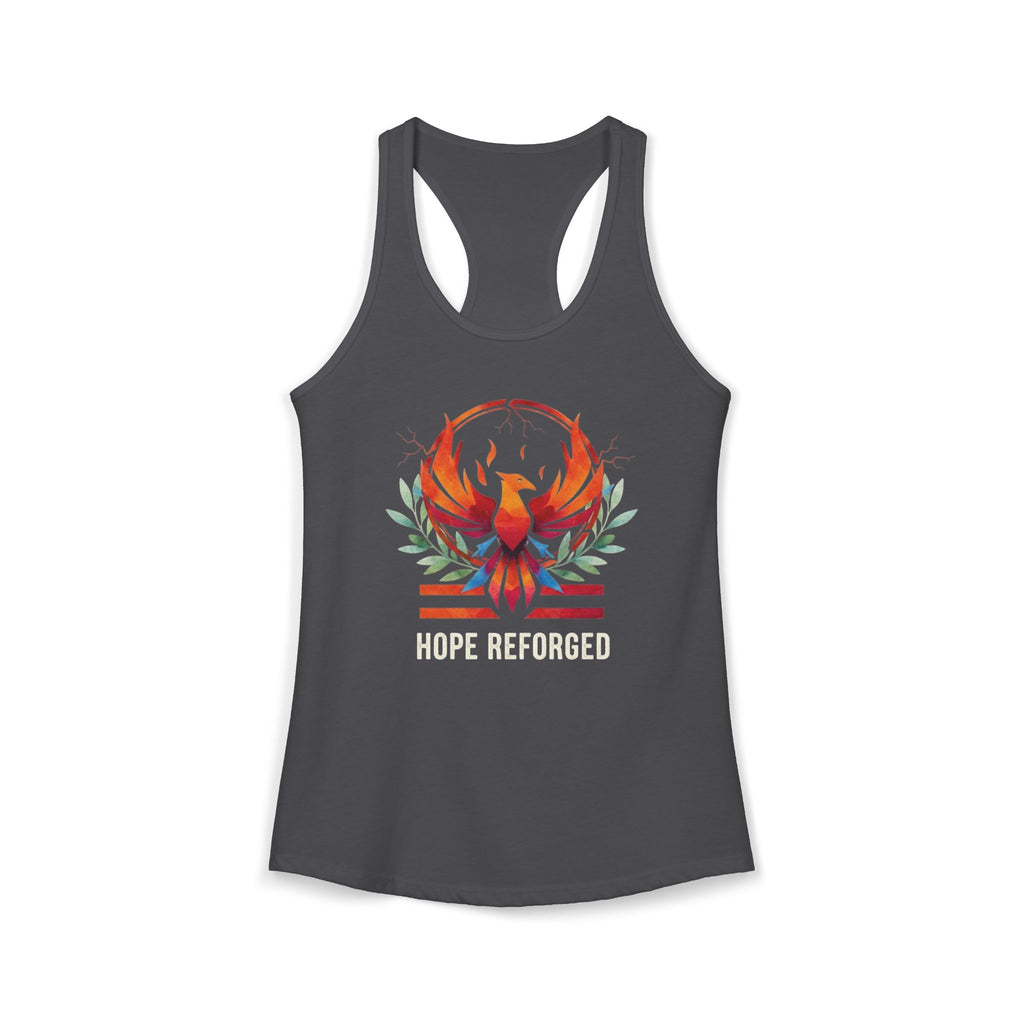 Hope Reforged Tank Top | Rising Phoenix Racerback Tee | Women's Empowerment Gift