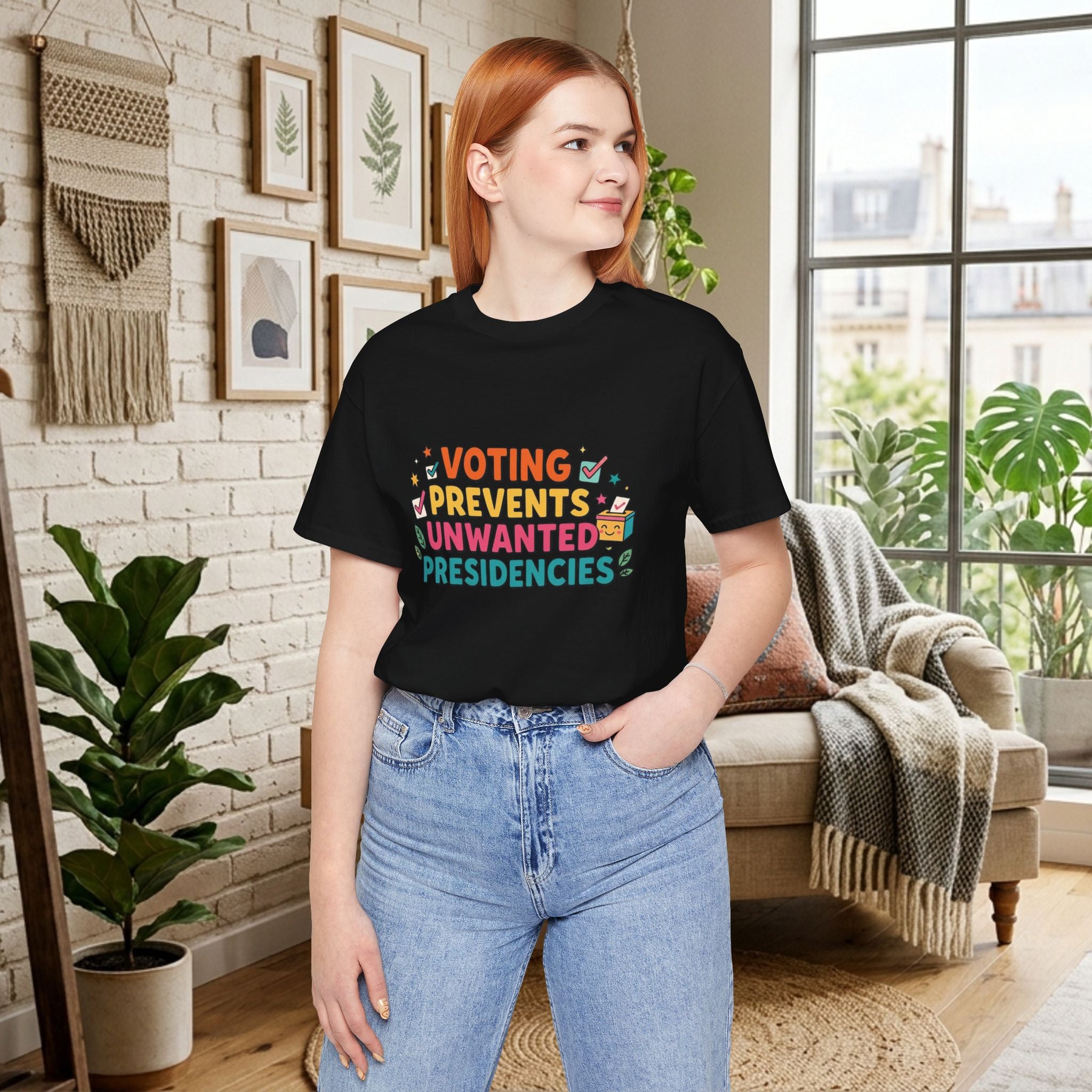 Voting Prevents Unwanted Presidencies T-Shirt | Pro Democracy Tee