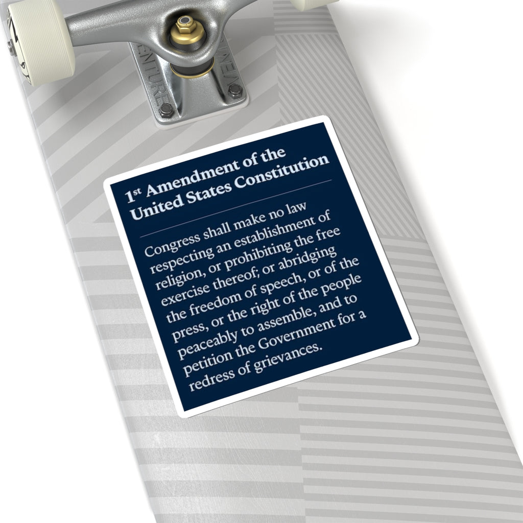 1st Amendment Sticker | Free Speech Vinyl Decal | Political Laptop Sticker