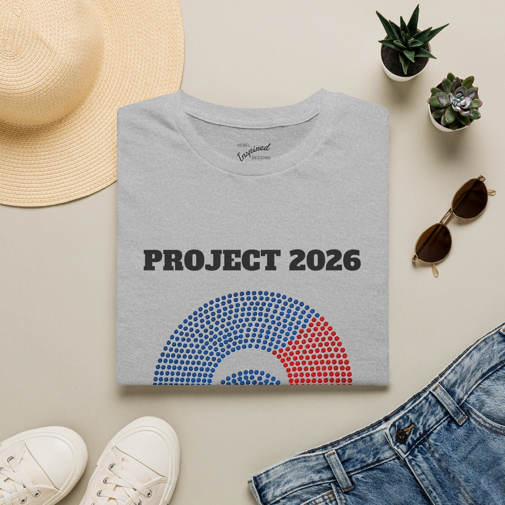 Project 2026 Unisex T-Shirt, Make America Safe Again, Congressional Map Tee