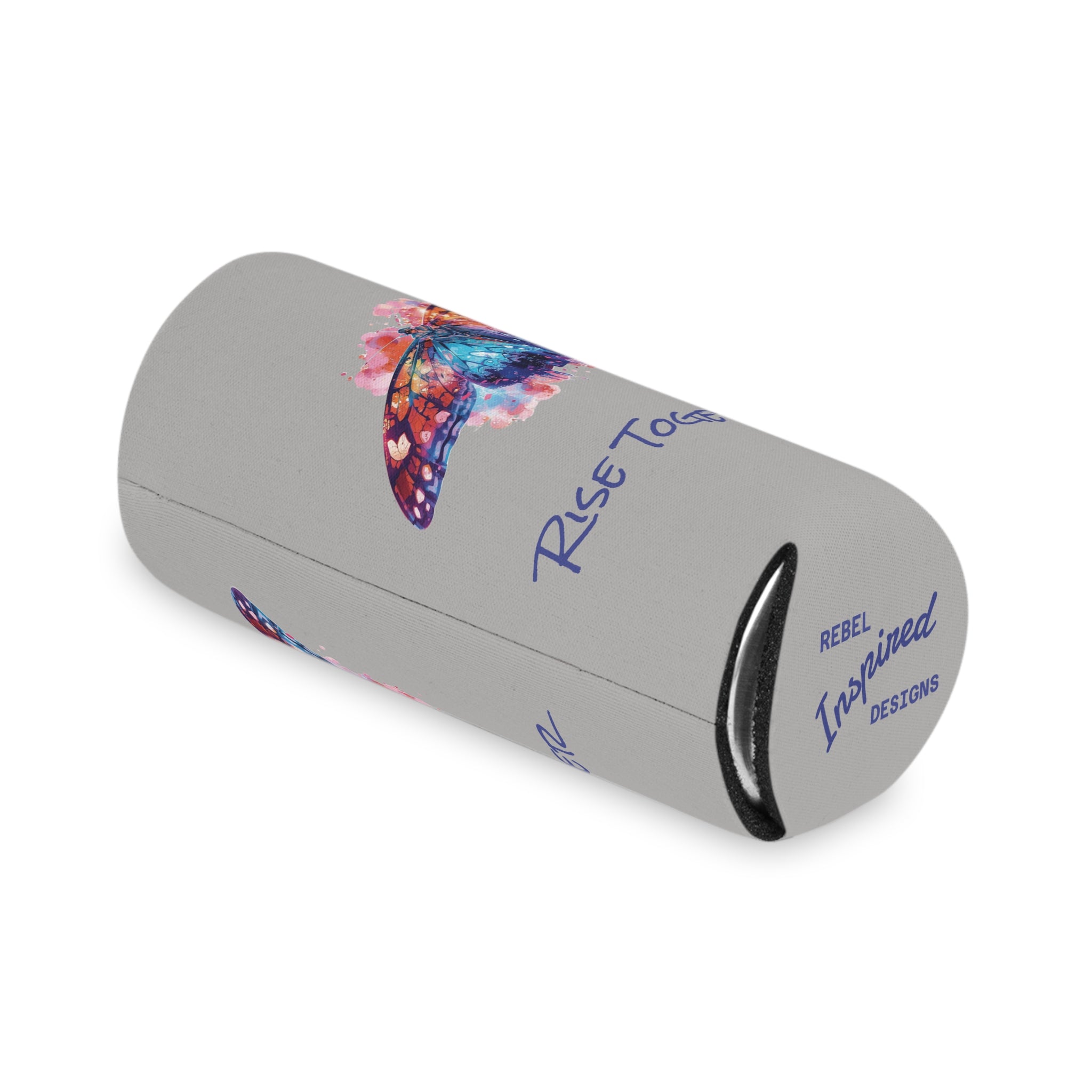 Butterfly Rise Together Can Cooler | Inspirational Watercolor Design | Activist Gift