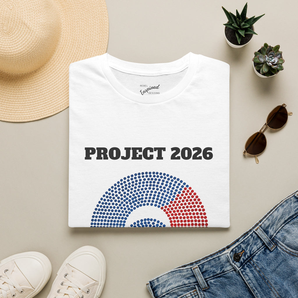 Project 2026 Unisex T-Shirt, Make America Safe Again, Congressional Map Tee