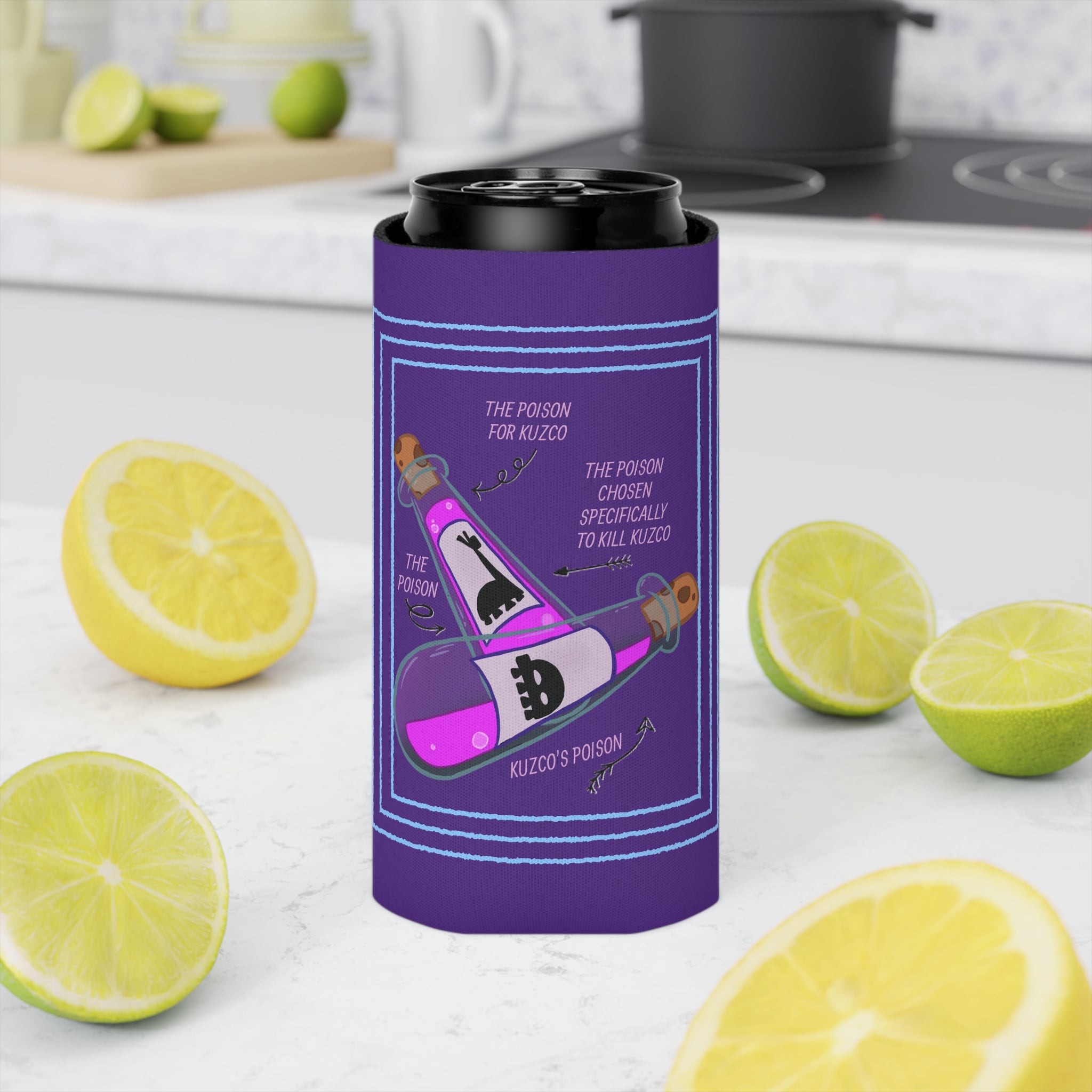 Poison Llama Can Cooler | Llama Drama Drink Sleeve | Animated Movie Gift