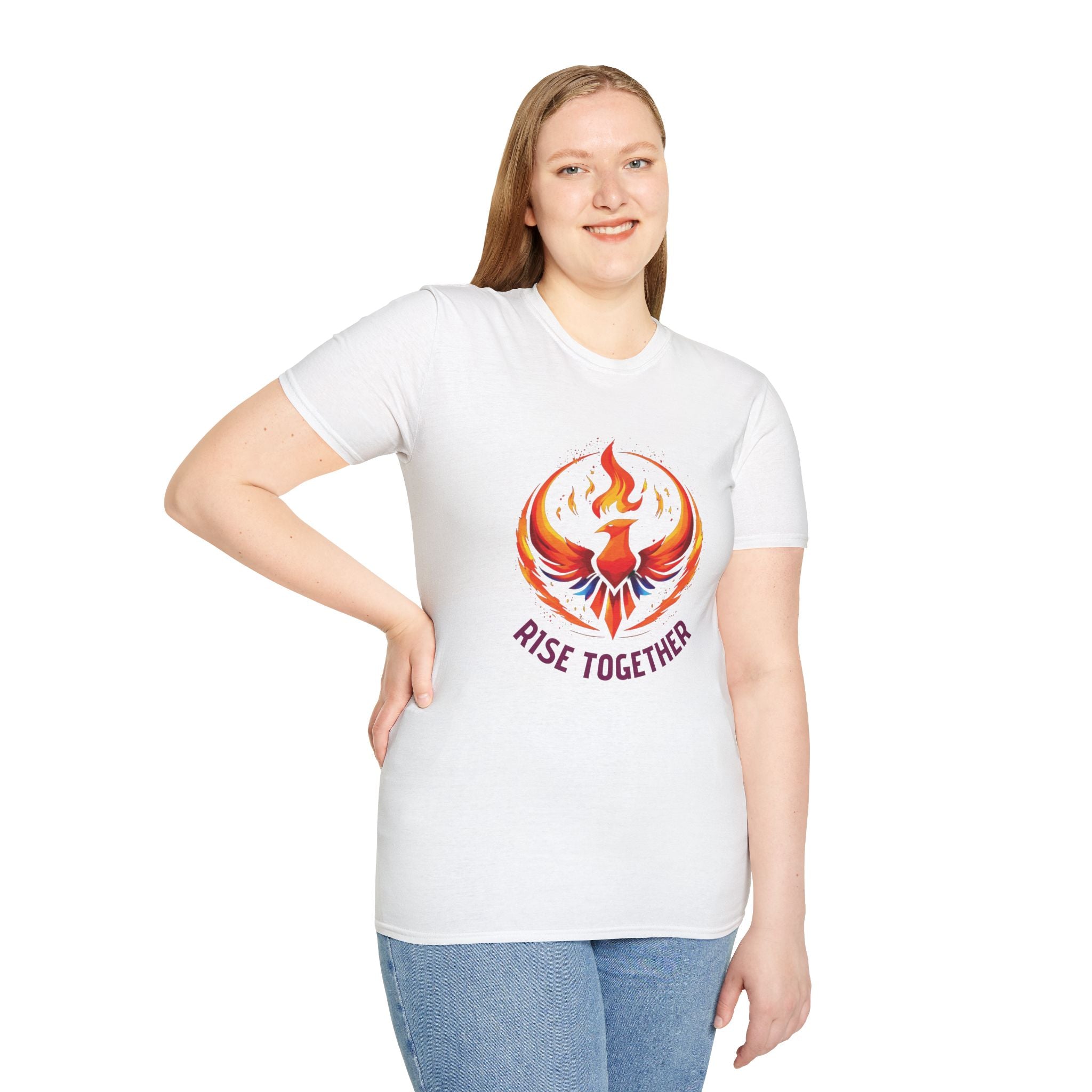 Phoenix Rise Together T-Shirt | Activist Empowerment Graphic Tee