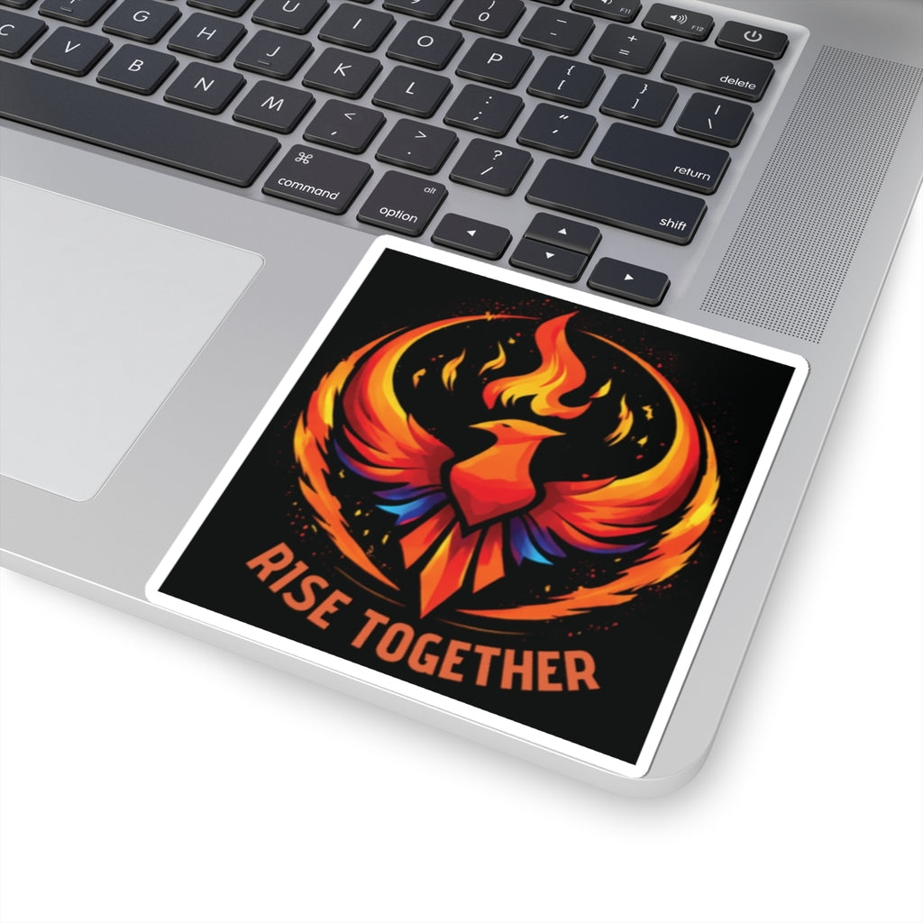 Rise Together Kiss-Cut Sticker | Rising Phoenix Vinyl Sticker