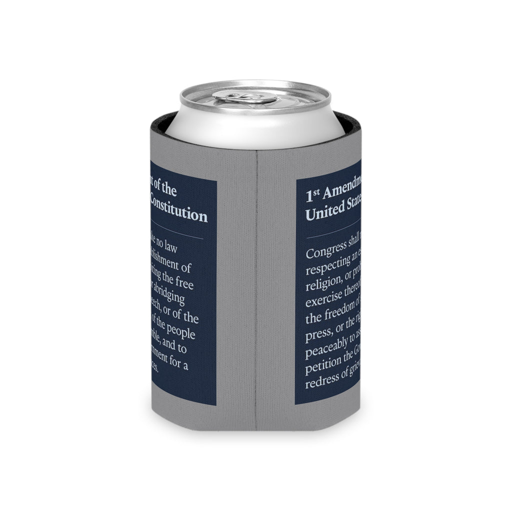 1st Amendment Can Cooler | Patriotic Drink Insulator | Freedom of Speech Gift