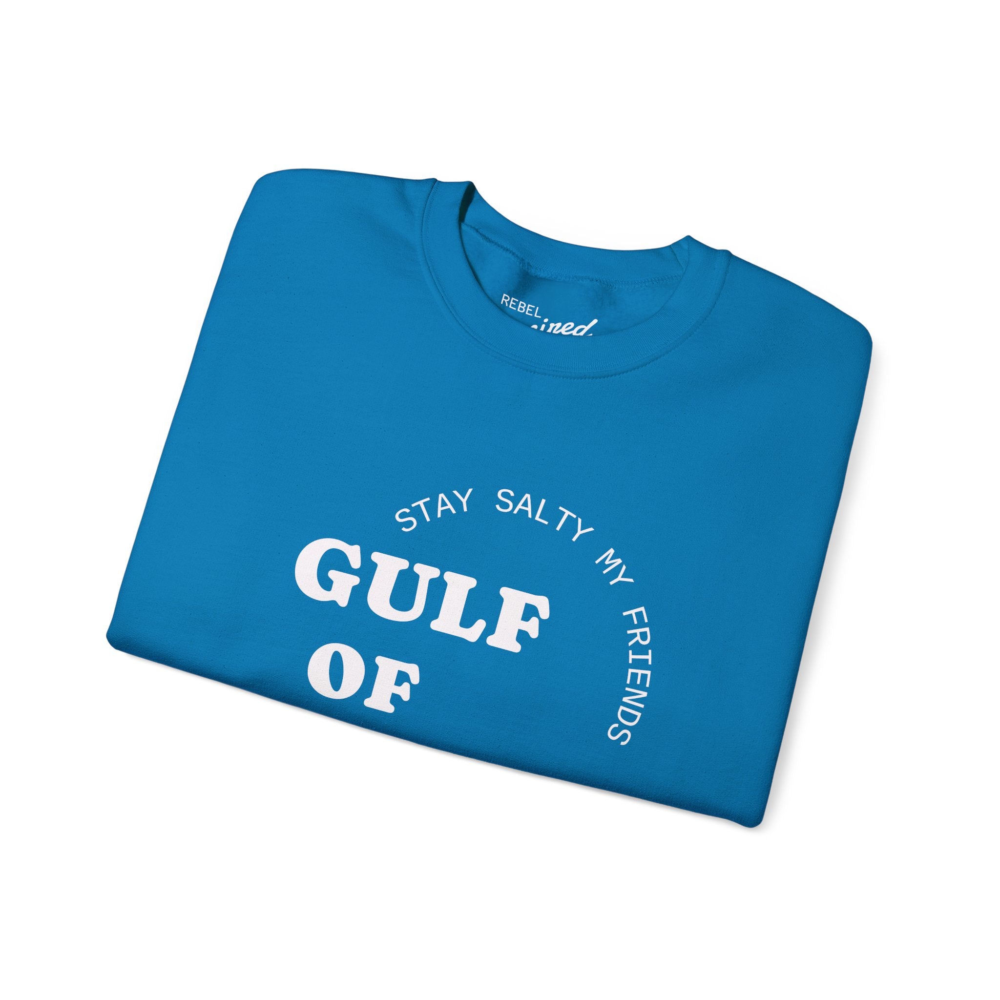 Stay Salty Unisex Sweatshirt, Gulf of Mexico Crewneck, Coastal Humor Vacation Gift