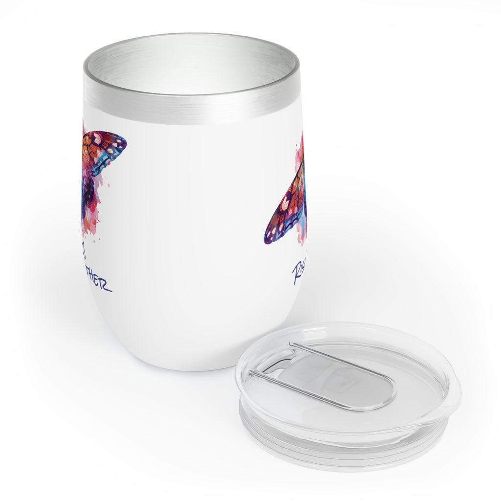 Butterfly Rise Together Wine Tumbler | Inspirational Insulated Tumbler 12oz | Activist Gift