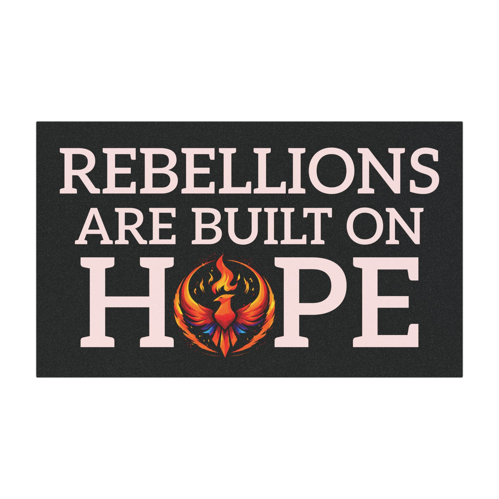 Rising Phoenix Black Car Magnet | Rebellions Are Built On Hope Decal | Activist Gift