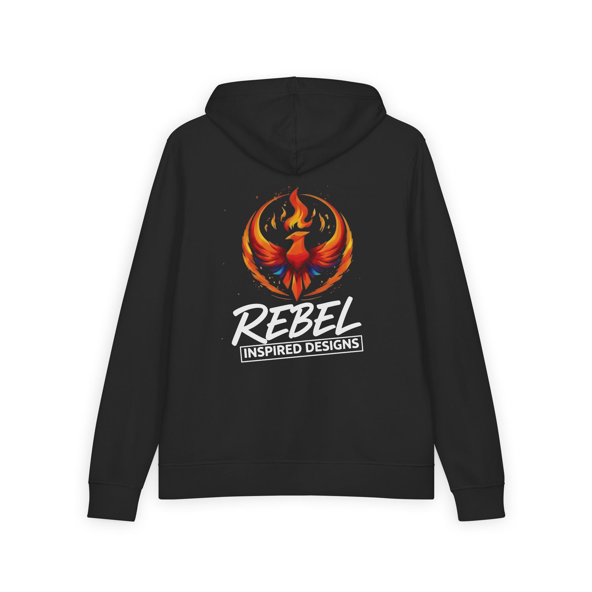 Rising Phoenix Full-Zip Hoodie | Rebel Phoenix Logo Hooded Sweatshirt