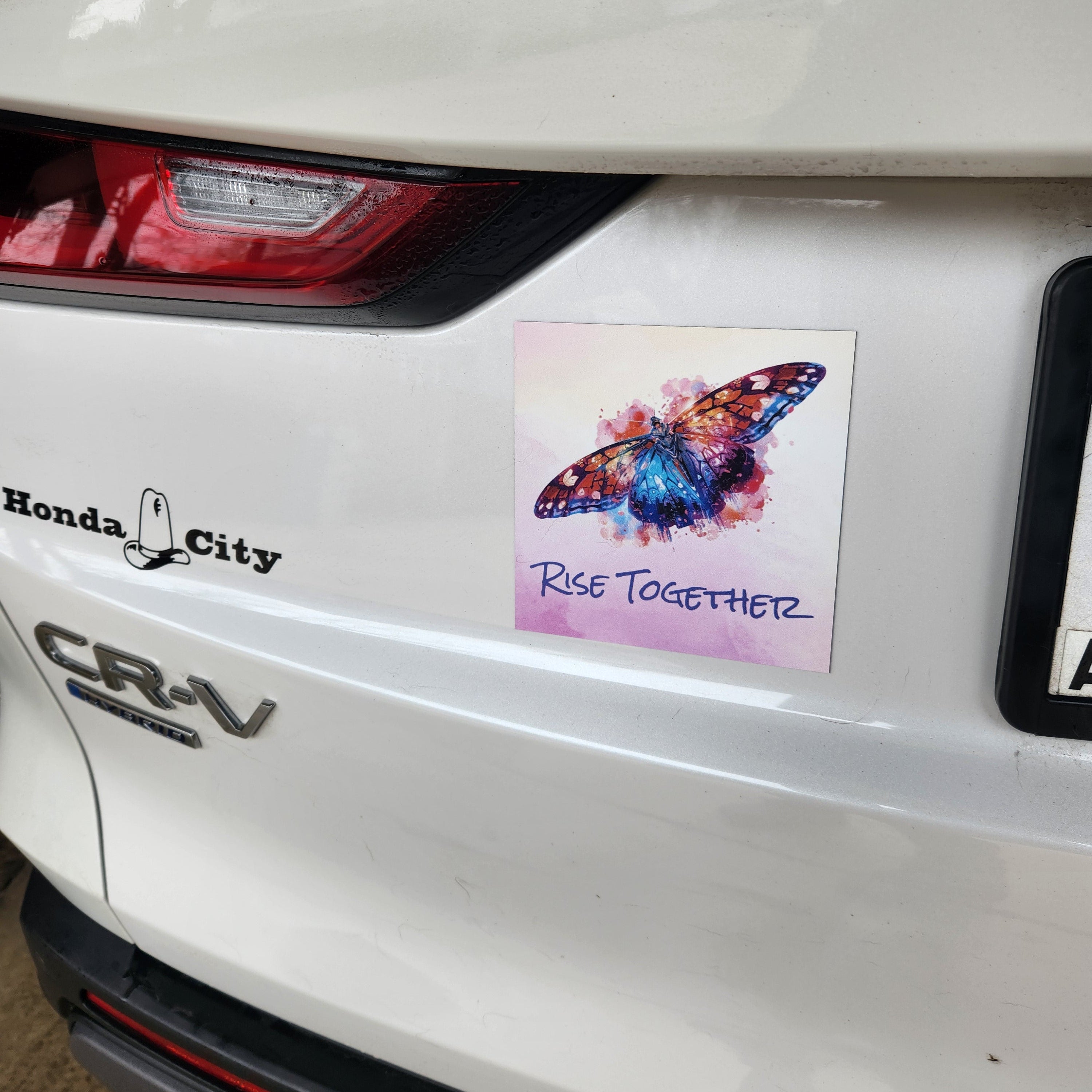 Watercolor Butterfly Car Magnet | Rise Together Magnet | Activist Gift | Mothers Day