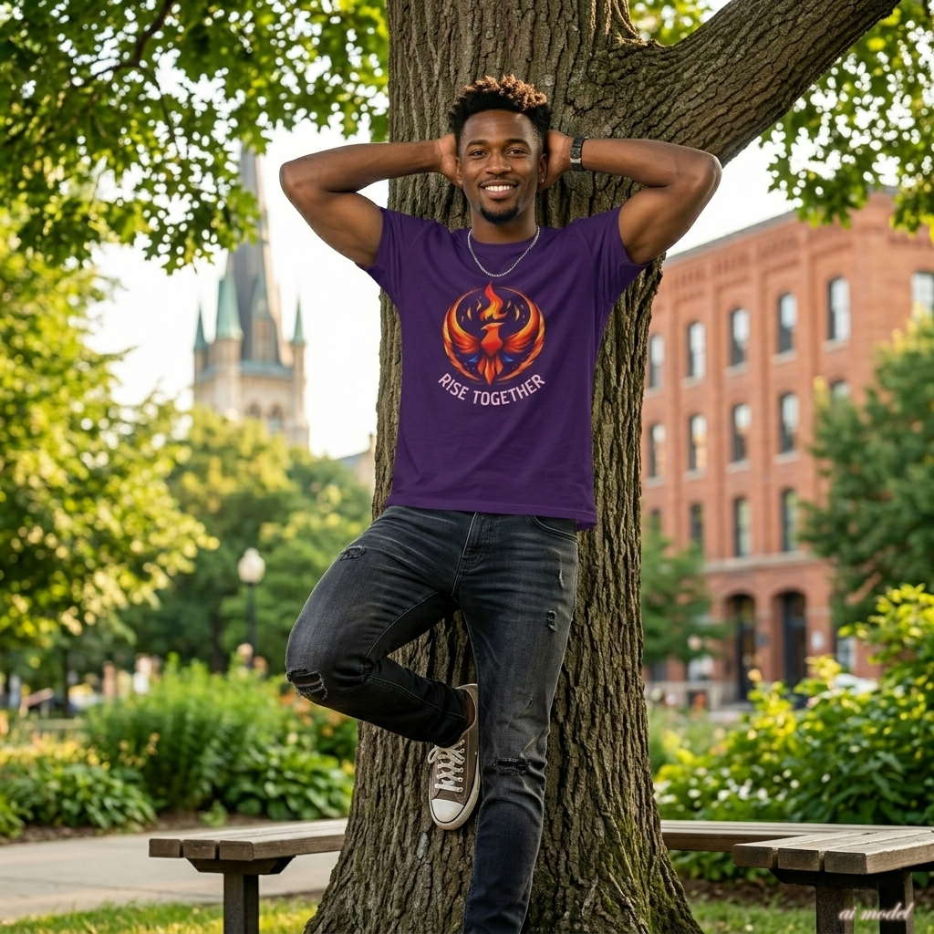 Phoenix Rise Together T-Shirt | Activist Empowerment Graphic Tee