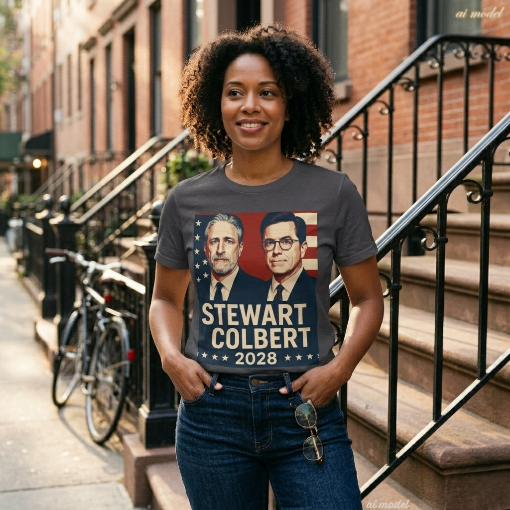 Stewart Colbert 2028 Election Tee | Political Humor Shirt | Satire Campaign Gift