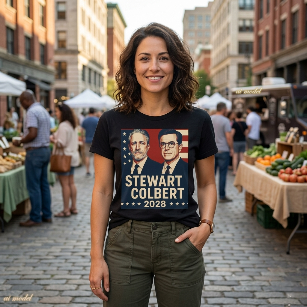 Stewart Colbert 2028 Election Tee | Political Humor Shirt | Satire Campaign Gift