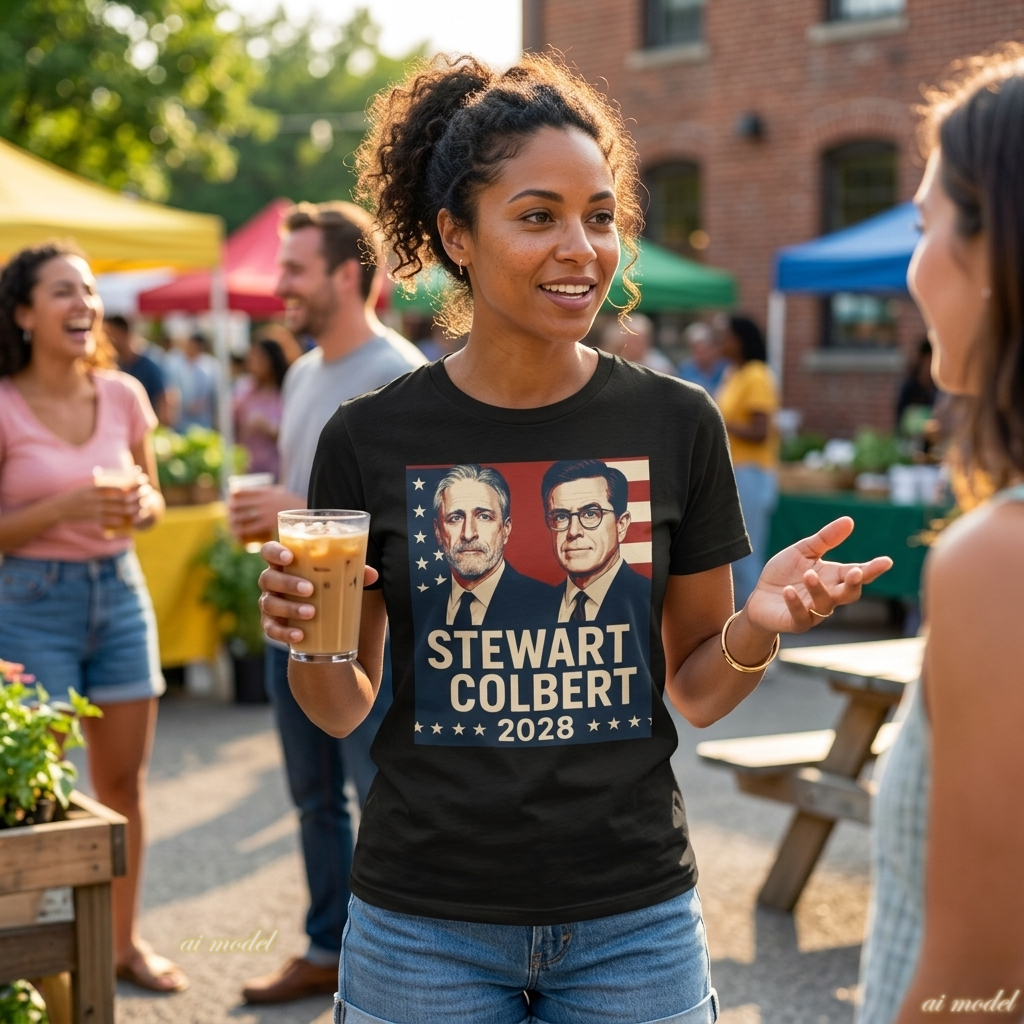 Stewart Colbert 2028 Election Tee | Political Humor Shirt | Satire Campaign Gift