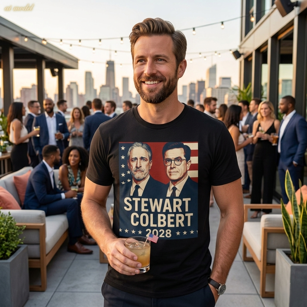 Stewart Colbert 2028 Election Tee | Political Humor Shirt | Satire Campaign Gift