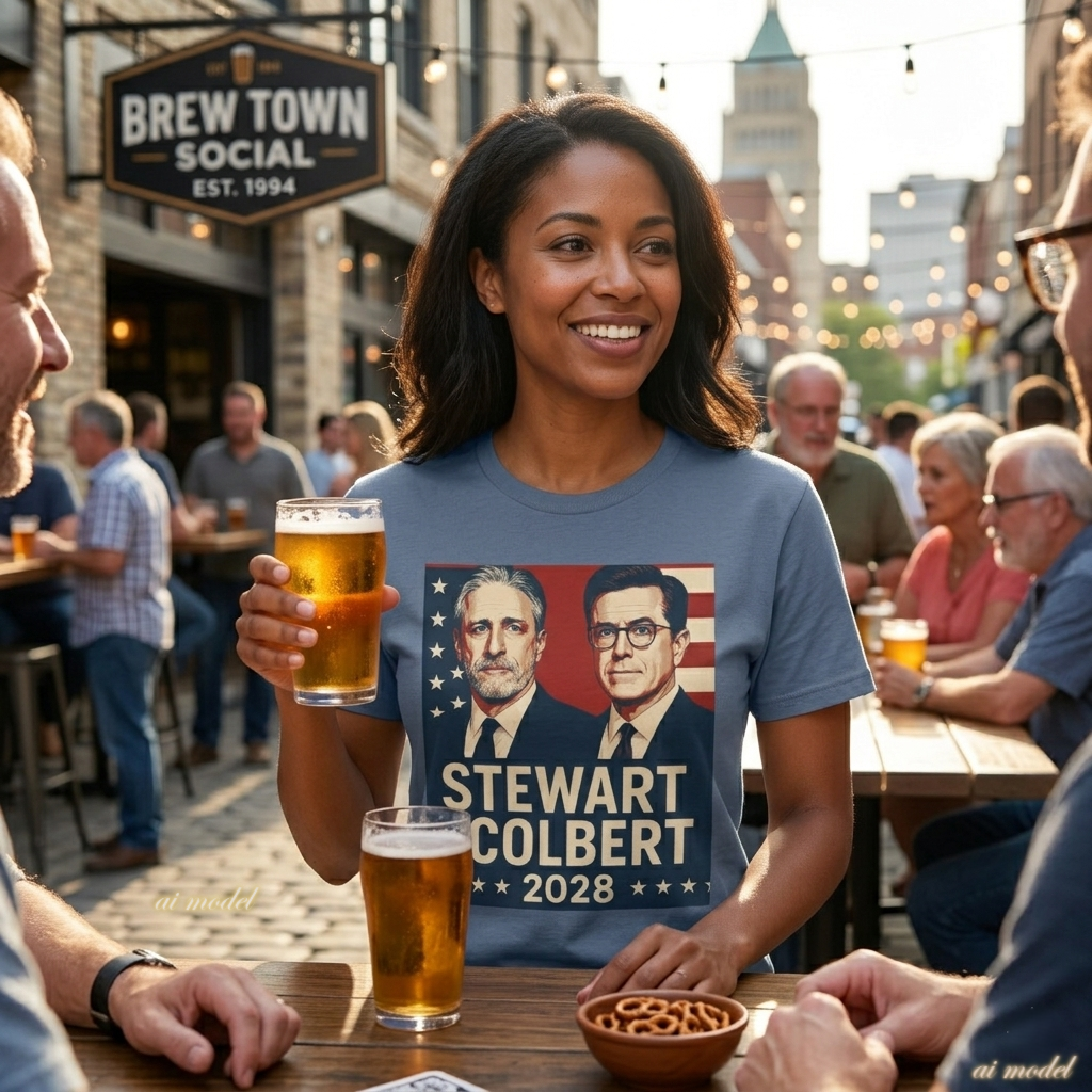 Stewart Colbert 2028 Election Tee | Political Humor Shirt | Satire Campaign Gift