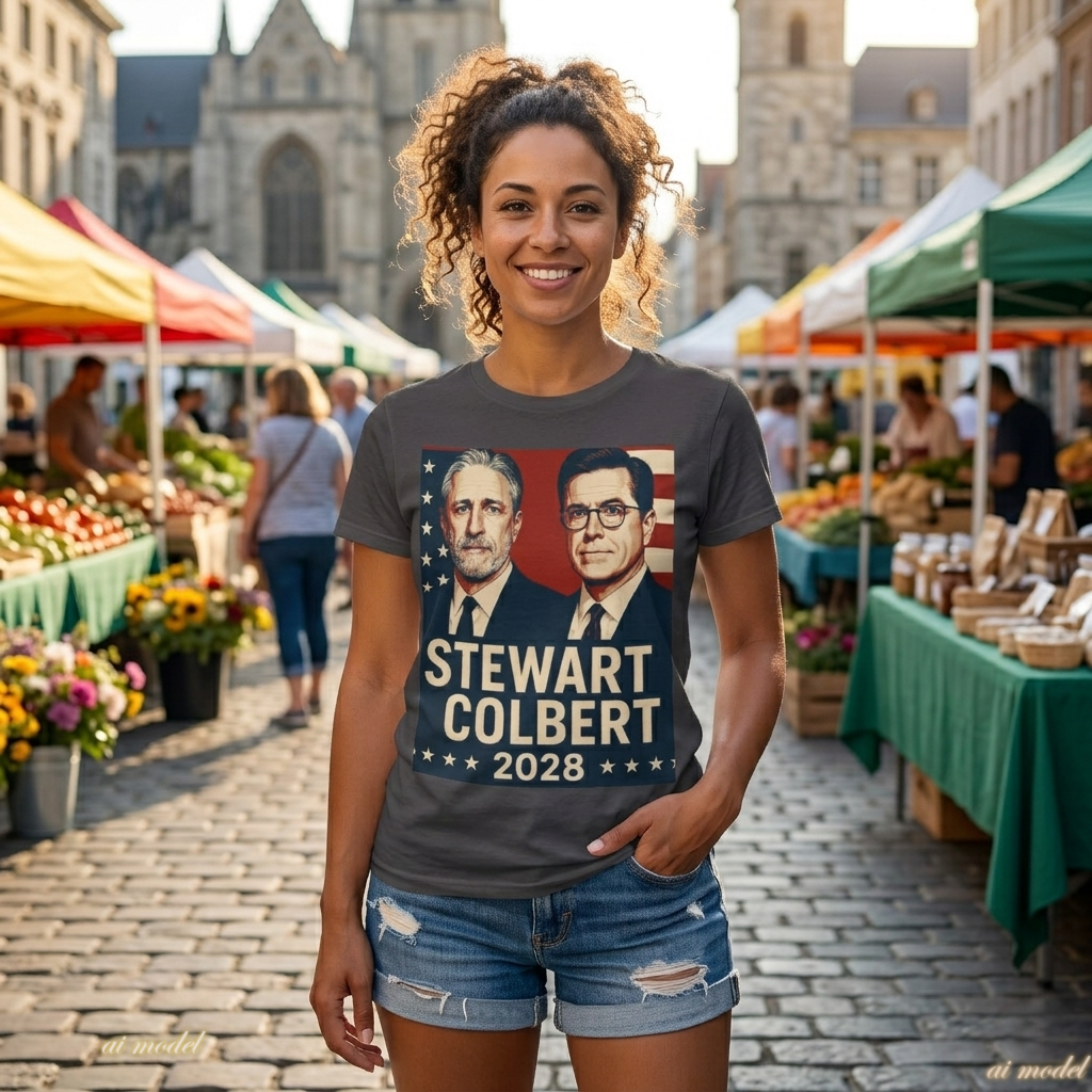 Stewart Colbert 2028 Election Tee | Political Humor Shirt | Satire Campaign Gift