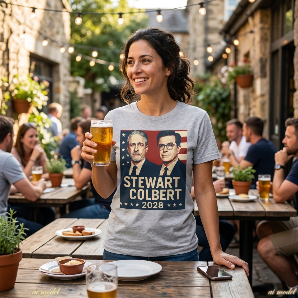 Stewart Colbert 2028 Election Tee | Political Humor Shirt | Satire Campaign Gift