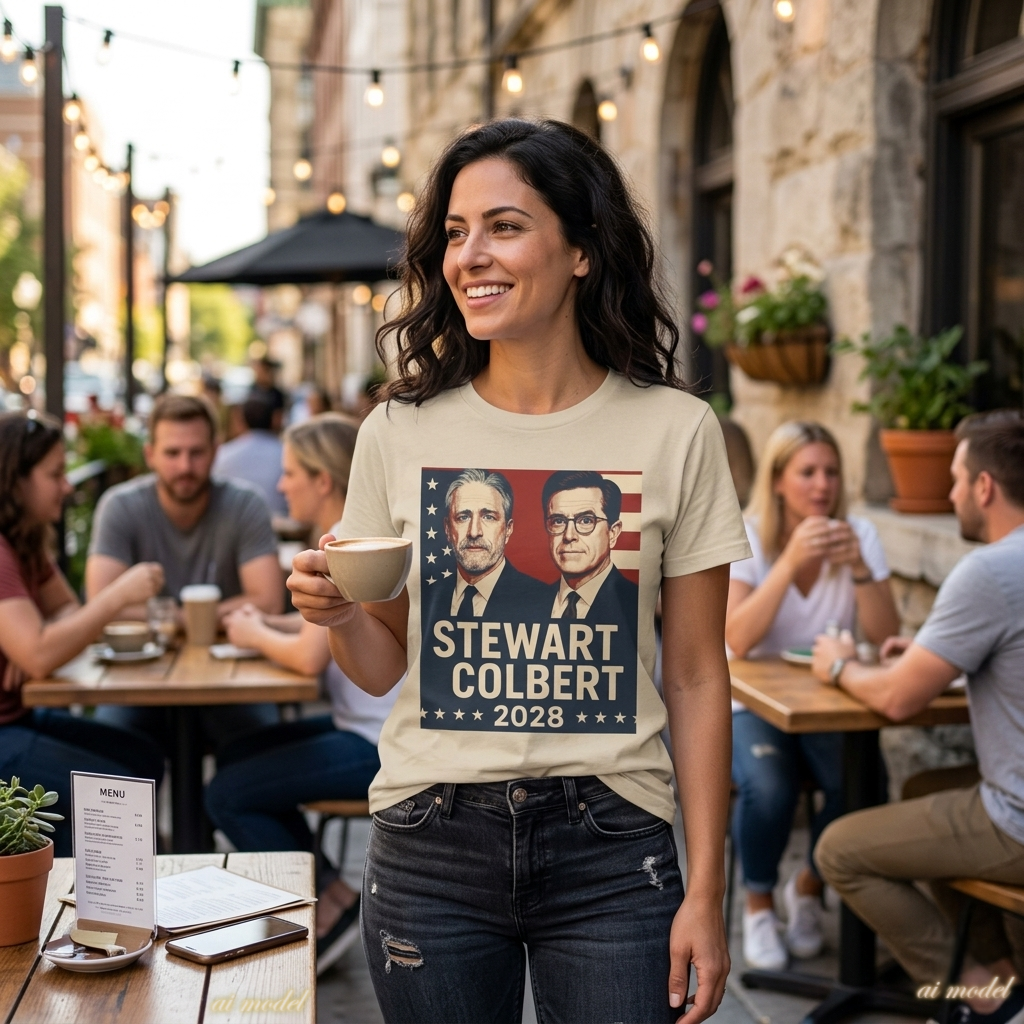 Stewart Colbert 2028 Election Tee | Political Humor Shirt | Satire Campaign Gift