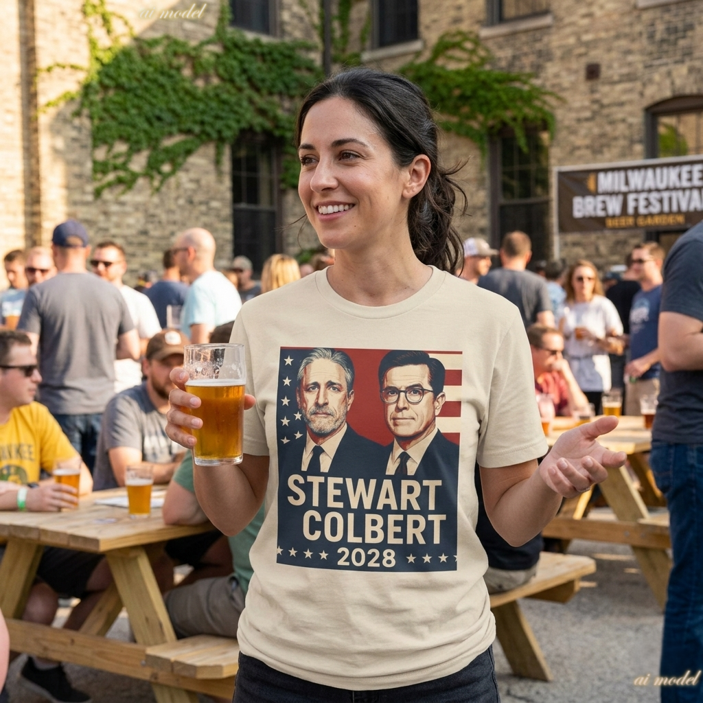 Stewart Colbert 2028 Election Tee | Political Humor Shirt | Satire Campaign Gift