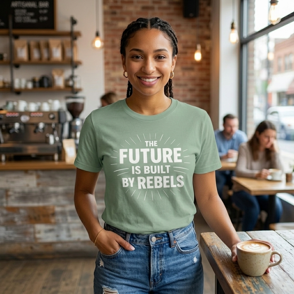 The Future is Built by Rebels Tee | Human Rights T-Shirt | Activist Gift