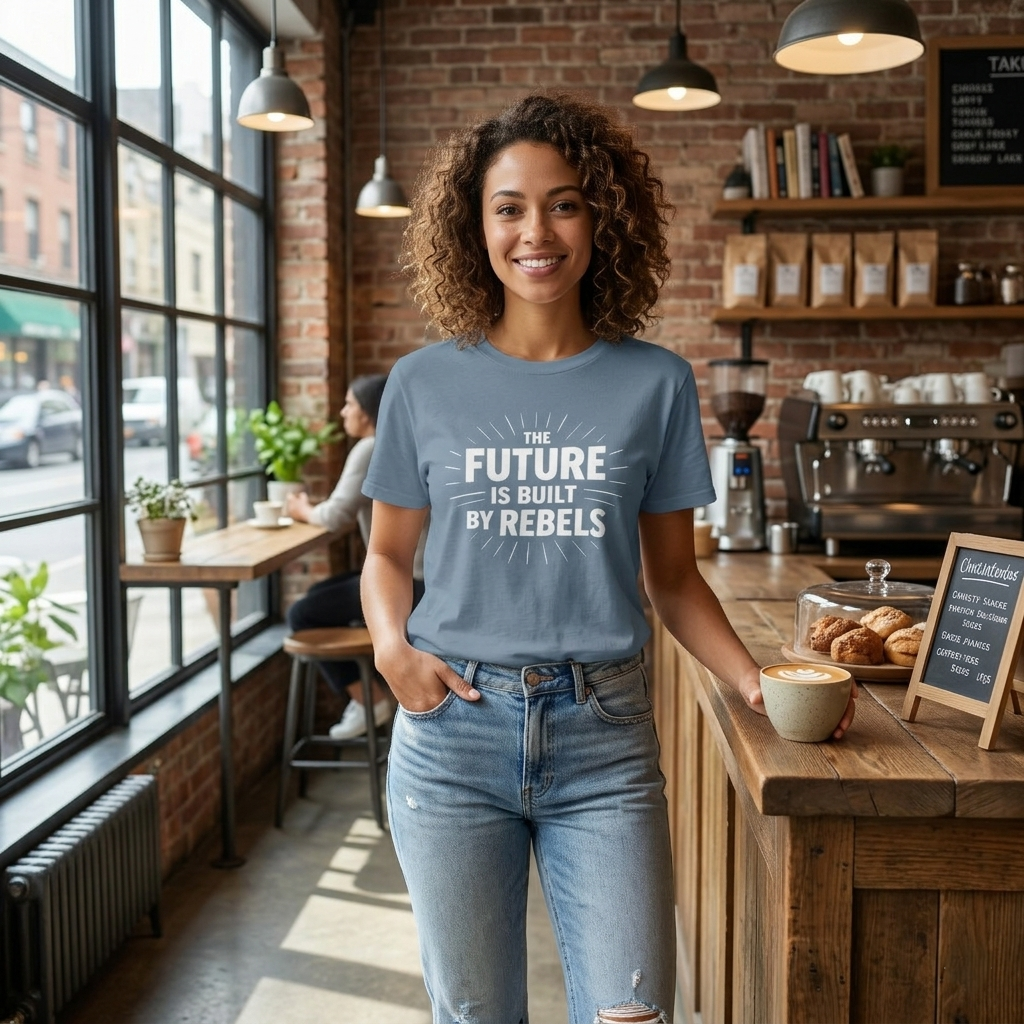 The Future is Built by Rebels Tee | Human Rights T-Shirt | Activist Gift