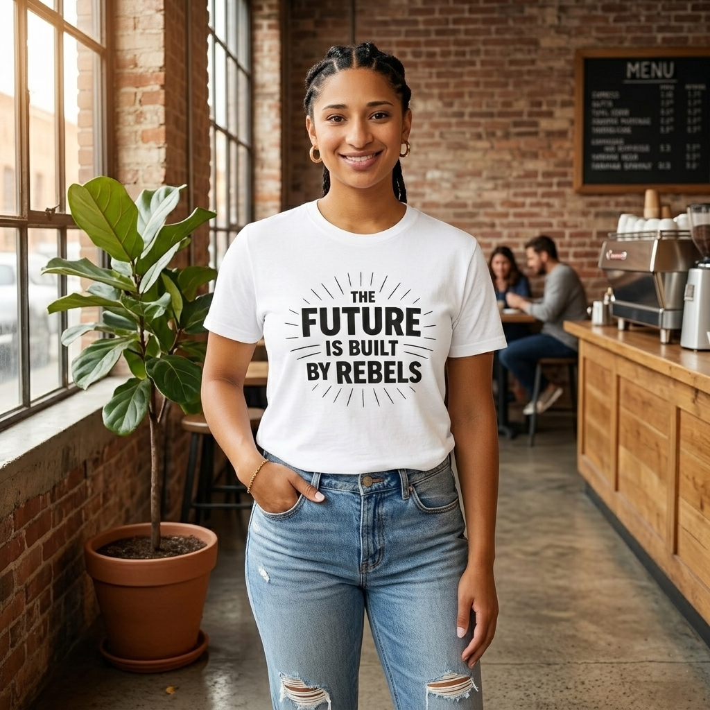 The Future is Built by Rebels Tee | Human Rights T-Shirt | Activist Gift