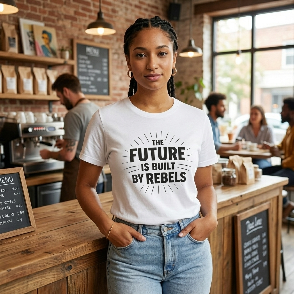 The Future is Built by Rebels Tee | Human Rights T-Shirt | Activist Gift