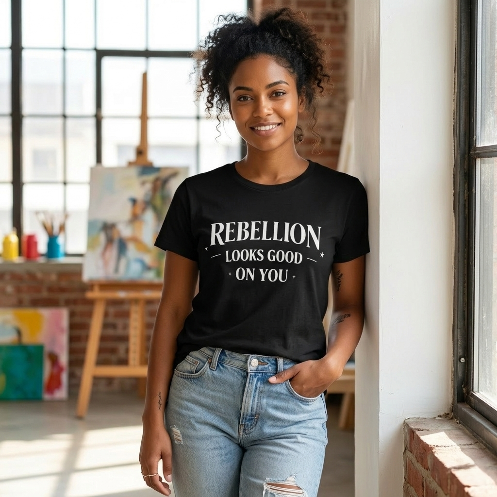 Rebellion Looks Good On You T-Shirt | Activist Gift