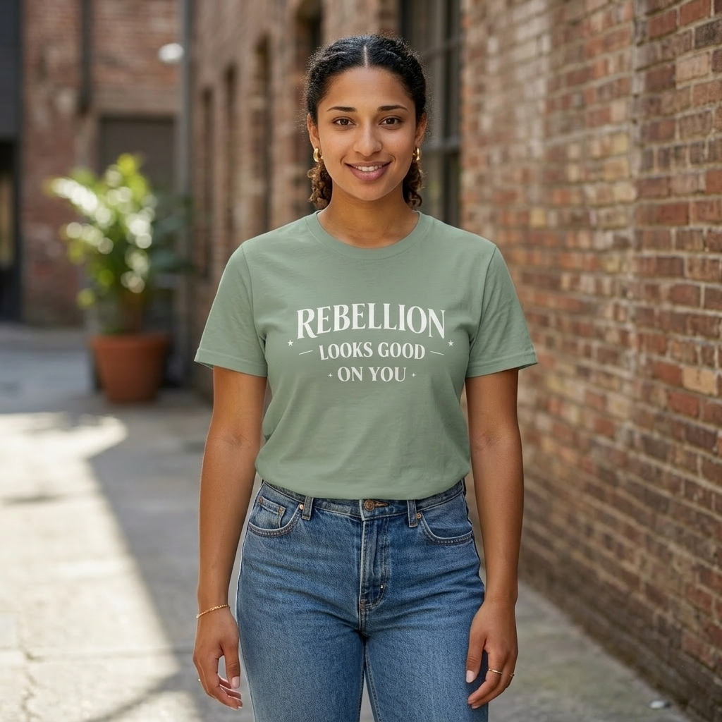 Rebellion Looks Good On You T-Shirt | Activist Gift