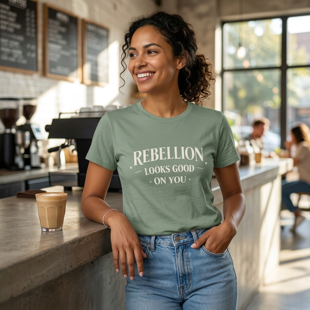 Rebellion Looks Good On You T-Shirt | Activist Gift