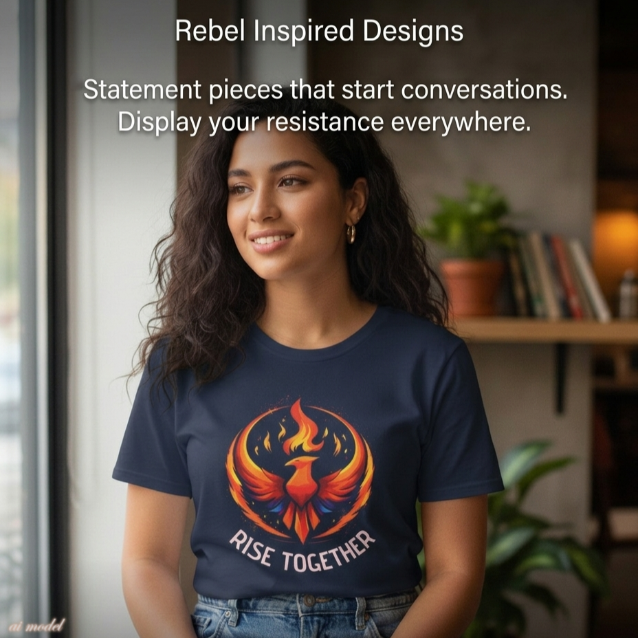 Phoenix Rise Together T-Shirt | Activist Empowerment Graphic Tee