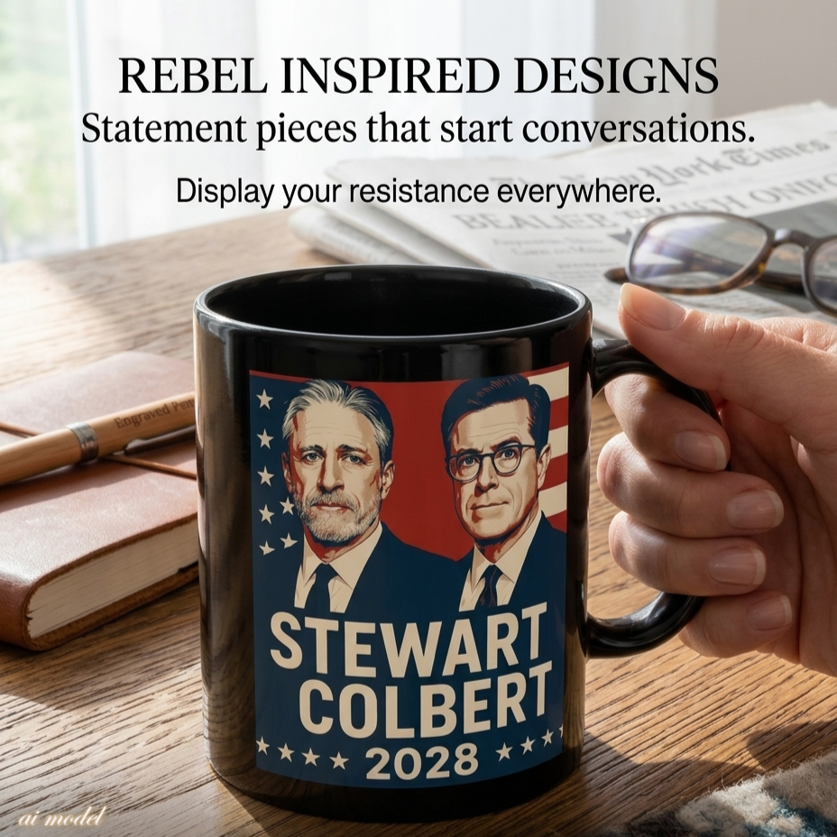 Stewart Colbert 2028 Coffee Mug | Political Humor Gift