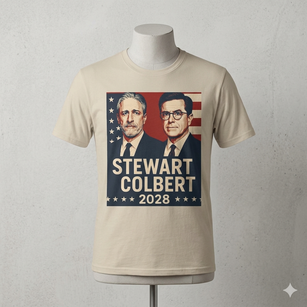 Stewart Colbert 2028 Election Tee | Political Humor Shirt | Satire Campaign Gift