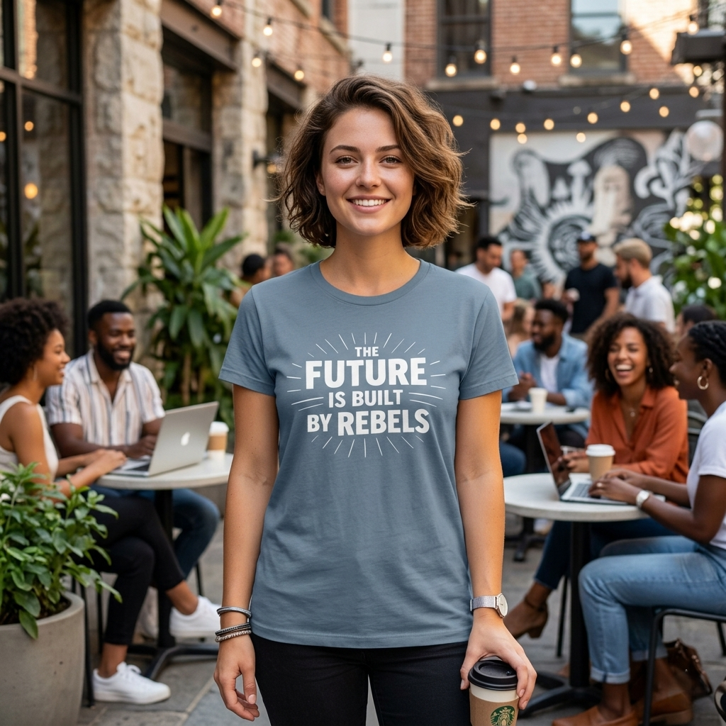 The Future is Built by Rebels Tee | Human Rights T-Shirt | Activist Gift