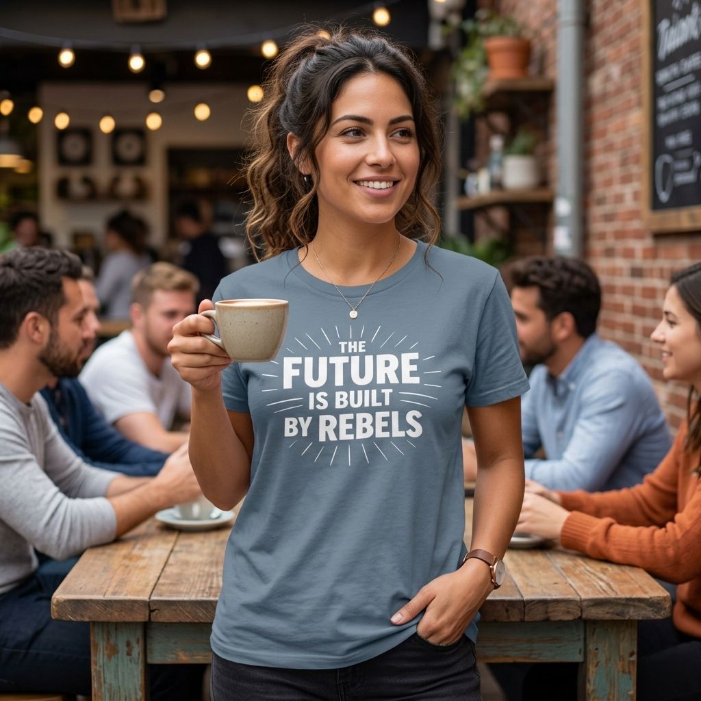 The Future is Built by Rebels Tee | Human Rights T-Shirt | Activist Gift