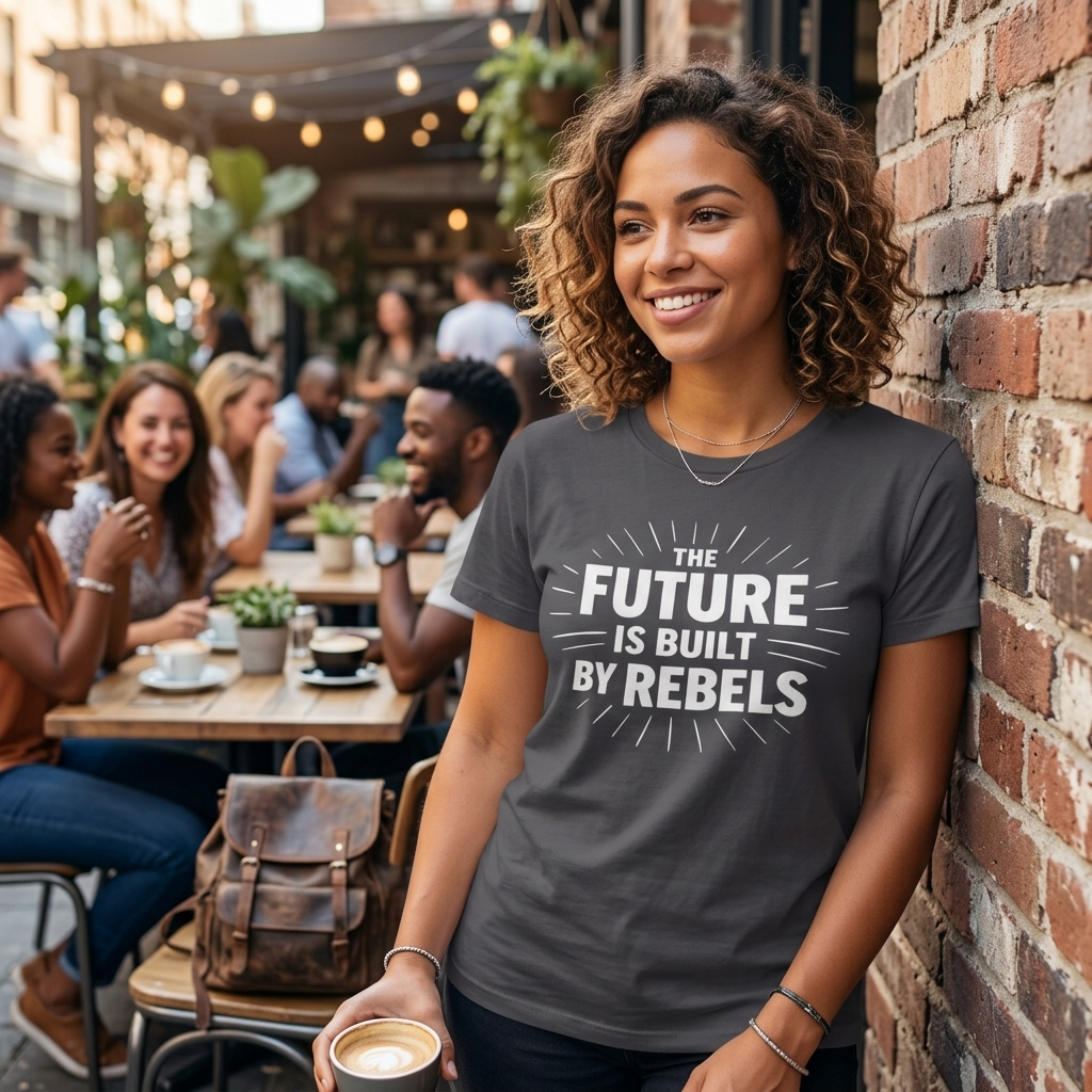 The Future is Built by Rebels Tee | Human Rights T-Shirt | Activist Gift