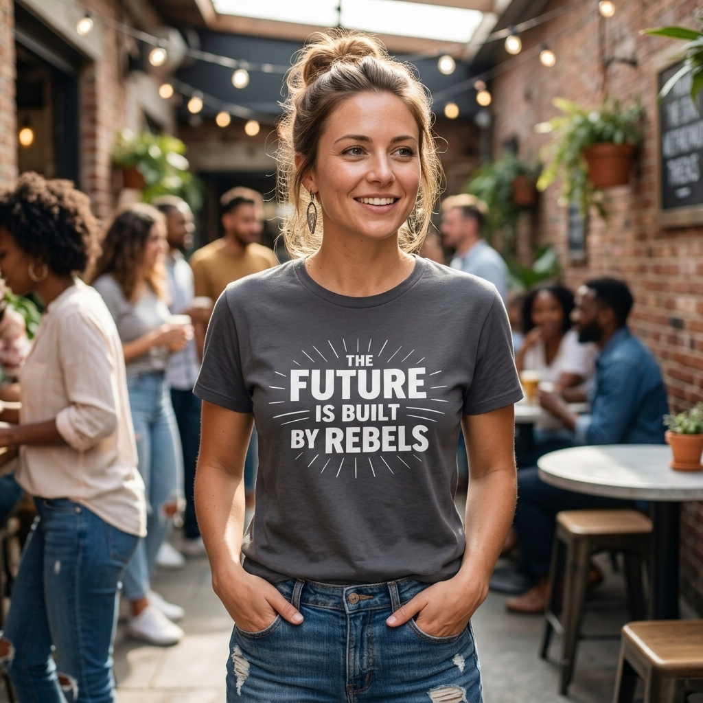 The Future is Built by Rebels Tee | Human Rights T-Shirt | Activist Gift
