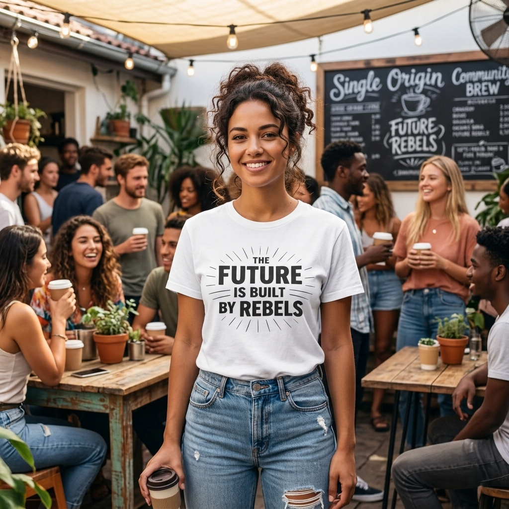 The Future is Built by Rebels Tee | Human Rights T-Shirt | Activist Gift