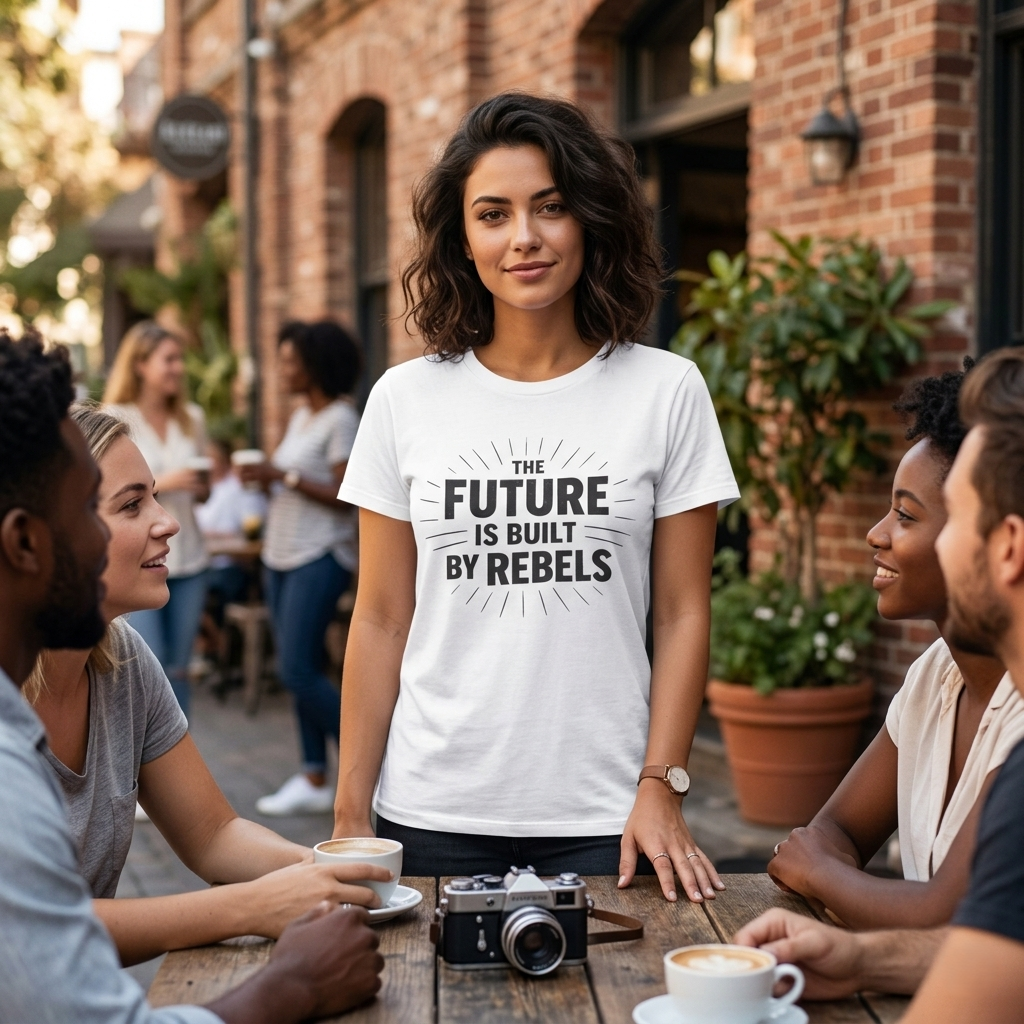 The Future is Built by Rebels Tee | Human Rights T-Shirt | Activist Gift